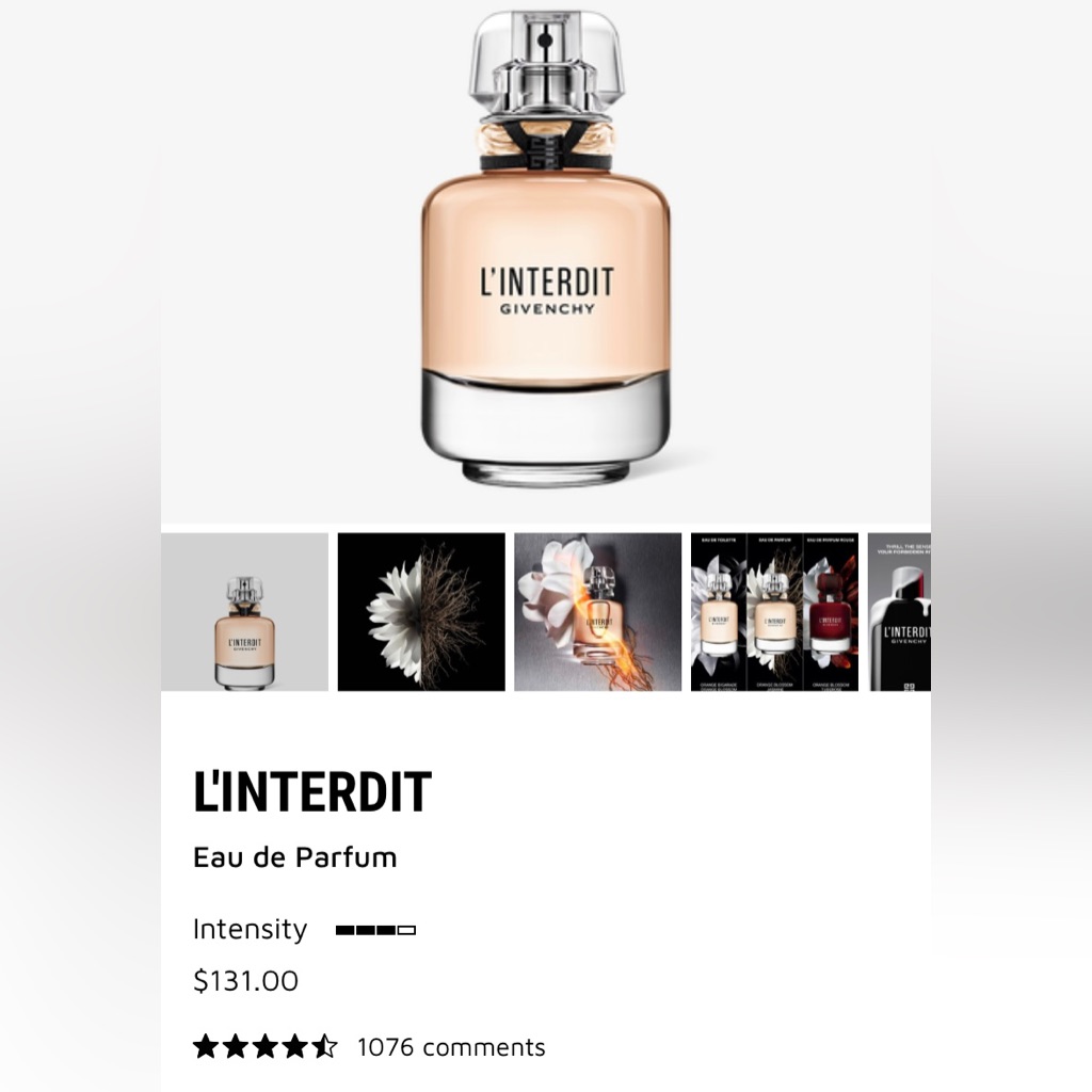New Givenchy Perfume 27 Oz